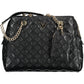 Chic Black Two-Chain Shoulder Handbag
