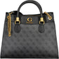 Elegant Black Chain-Handle Handbag