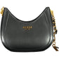 Elegant Black Shoulder Bag with Contrasting Details