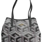 Chic Convertible Black Handbag with Pochette