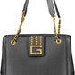 Chic Black Guess Polyurethane Handbag