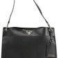 Chic Snap-Closure Shoulder Bag with Contrasting Details