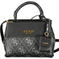Elegant Black Guess Handbag with Removable Coin Purse