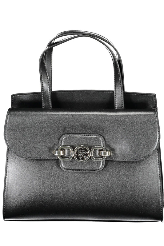 Elegant Black Handbag with Versatile Straps