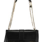 Chic Black Chain Handled Shoulder Bag