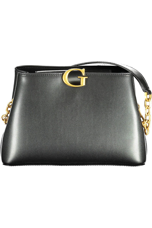 Elegant Black Chain Handled Guess Handbag