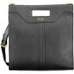 Chic Black Handbag with Contrasting Details