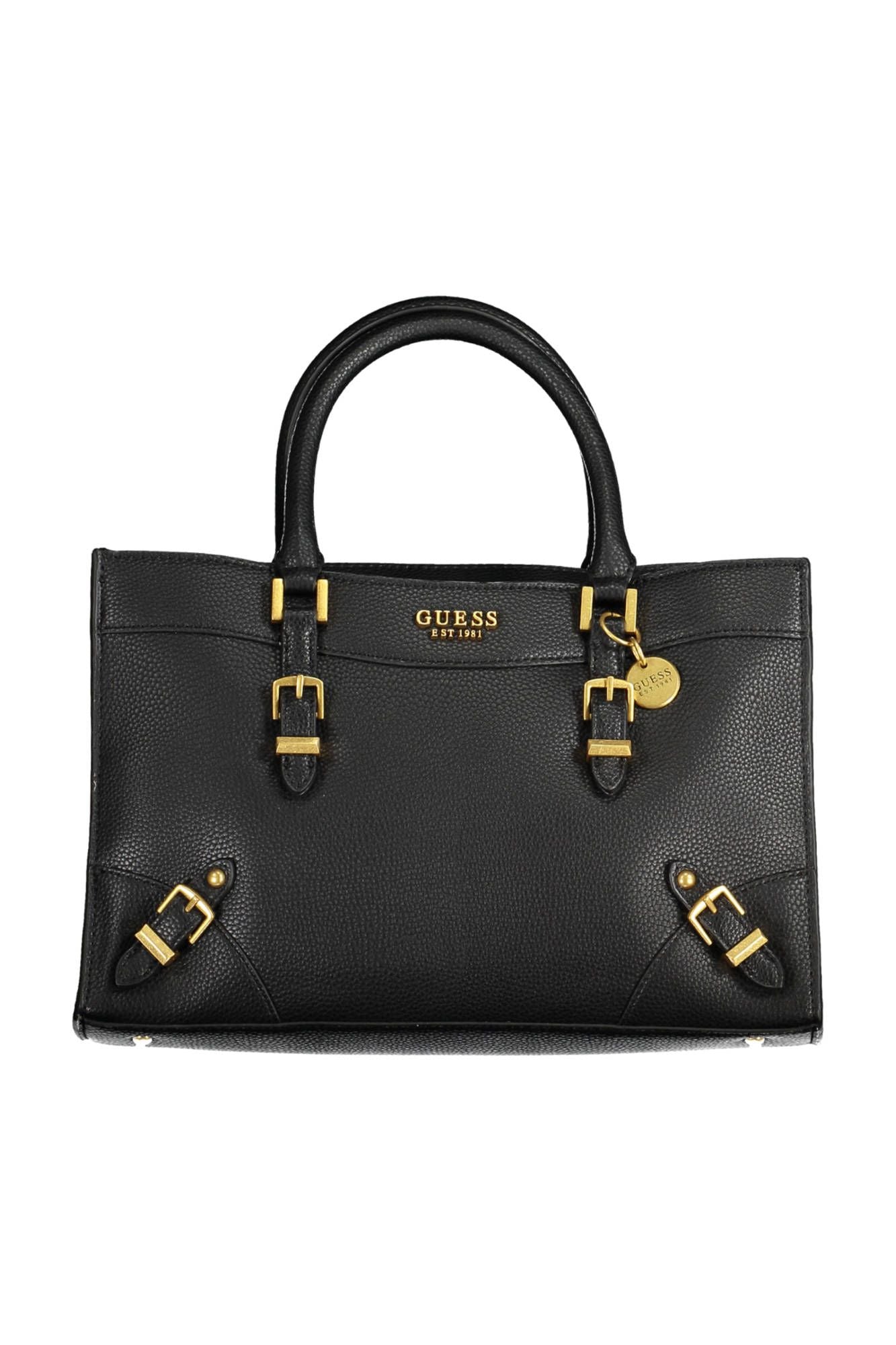 Chic Black Guess Dual-Compartment Handbag