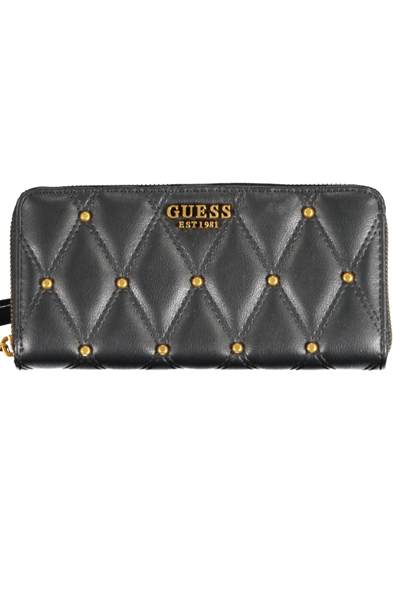 Chic Contrasting Details Zip Wallet