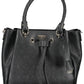Chic Black Polyurethane Shoulder Bag