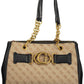 Elegant Chain-Handled Polyurethane Handbag