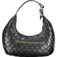 Chic Black Polyurethane Shoulder Handbag