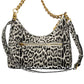 Elegant Black Chain-Handle Handbag