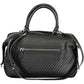 Chic Black Shoulder Bag with Contrasting Details