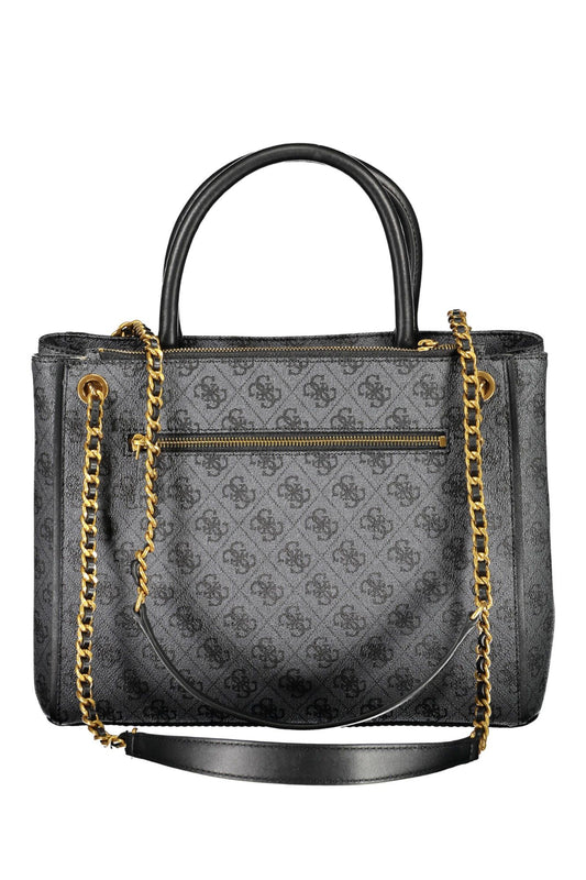 Elegant Dual-Handle Chain Detailed Designer Bag