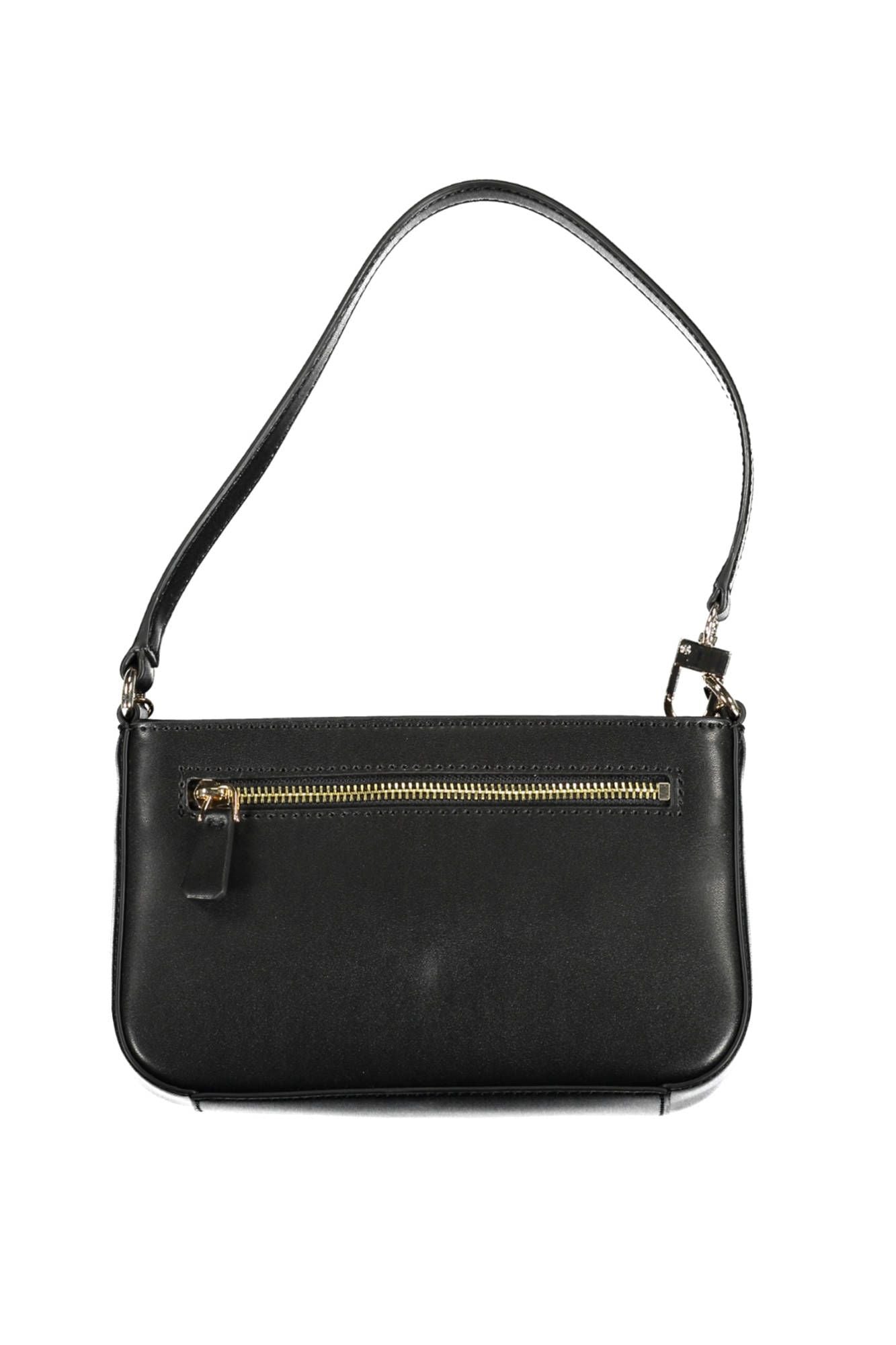 Chic Black Chain-Handle Evening Bag