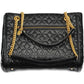 Chic Black Chain-Strap Shoulder Bag
