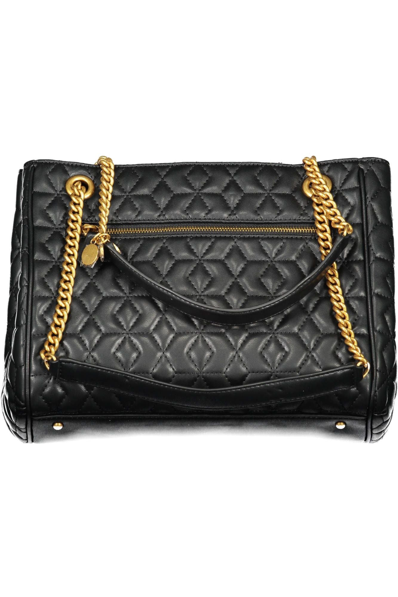 Chic Black Chain-Strap Shoulder Bag