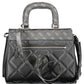 Elegant Black Contrasting Detail Handbag