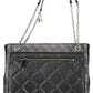 Elegant Black Multi-Compartment Handbag