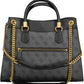 Elegant Black Chain-Handle Handbag