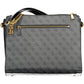 Elegant Black Chain Shoulder Bag with Contrasting Details