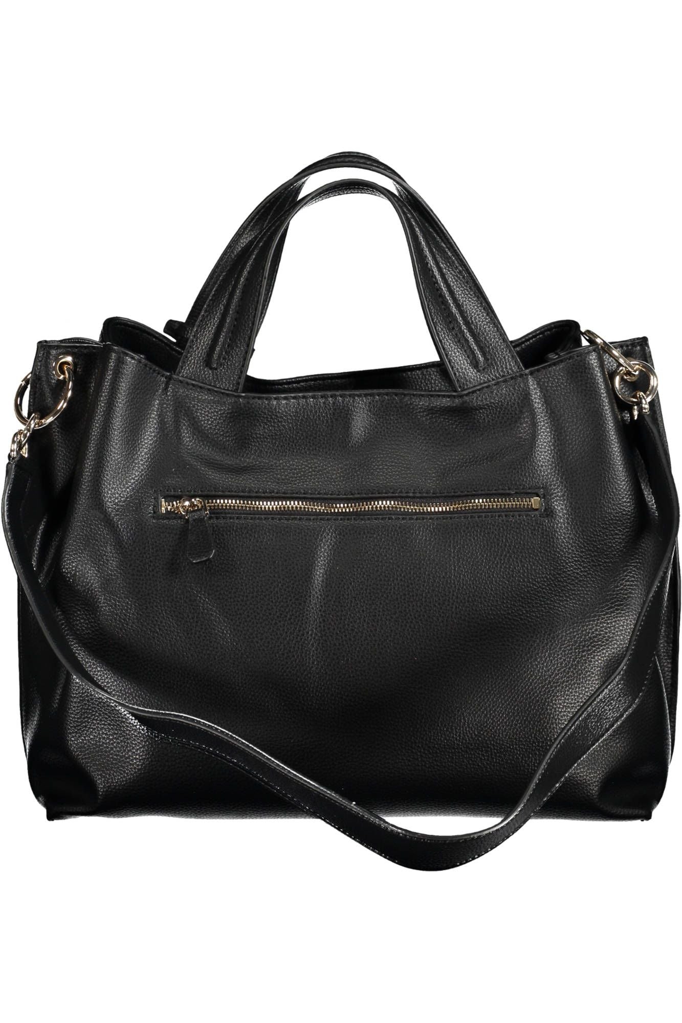 Chic Black Contrasting Details Handbag