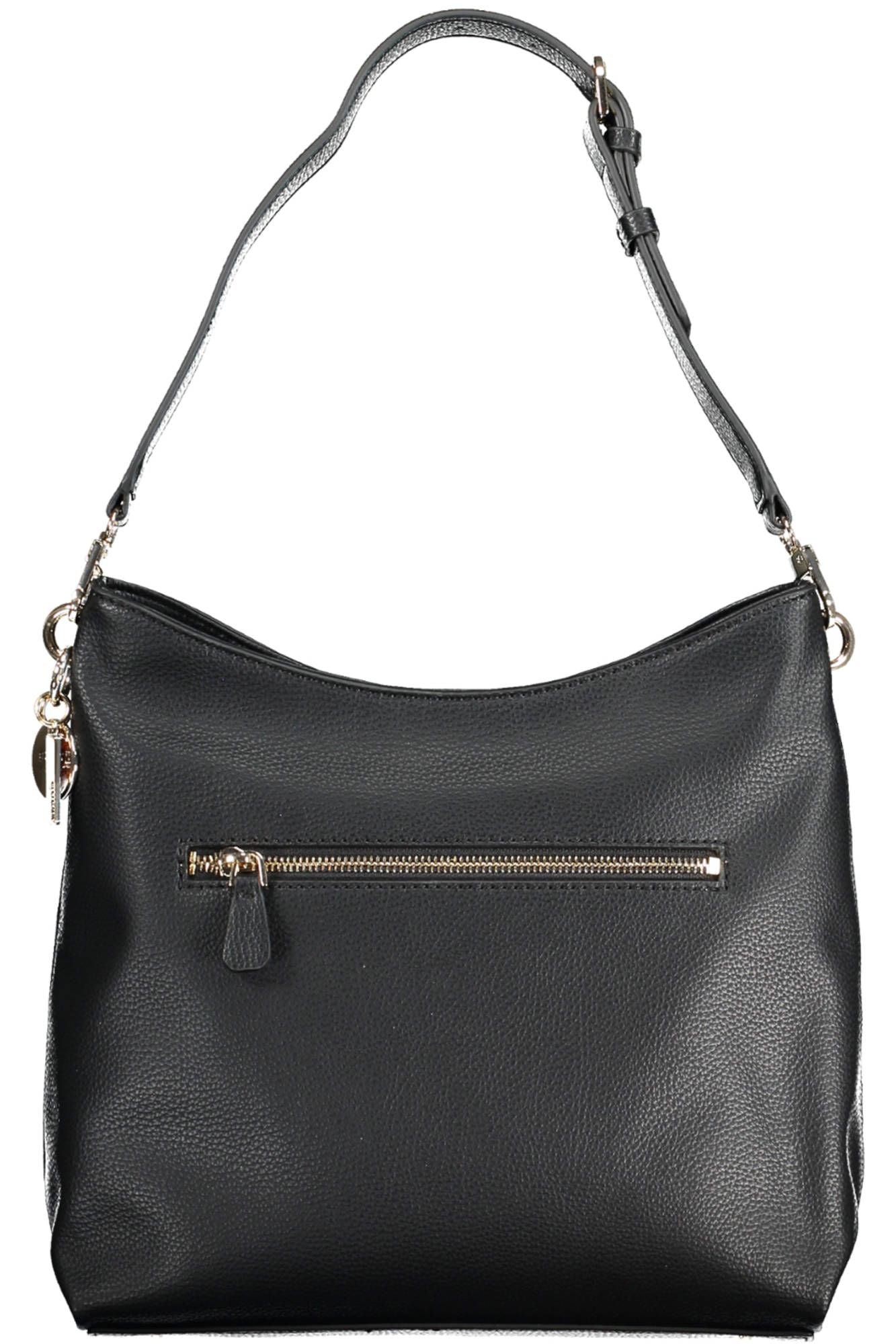 Chic Black Polyurethane Shoulder Bag