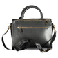 Chic Black Double Handle Handbag with Strap