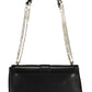 Chic Black Chain Handled Shoulder Bag