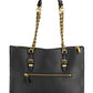 Chic Black Chain-Strap Shoulder Bag