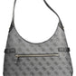 Chic Black Shoulder Bag with Contrasting Details