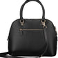 Chic Black Guess Handbag with Contrasting Details