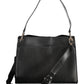 Chic Black Shoulder Bag with Contrasting Details