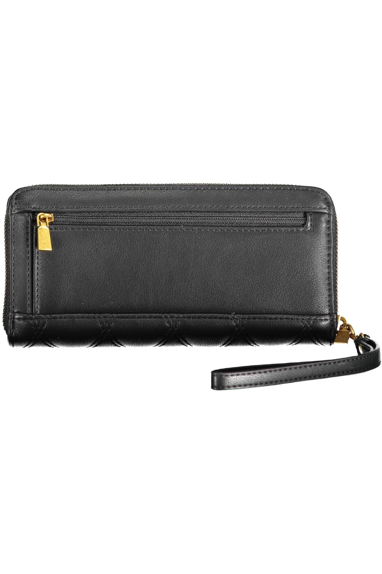 Chic Contrasting Details Zip Wallet