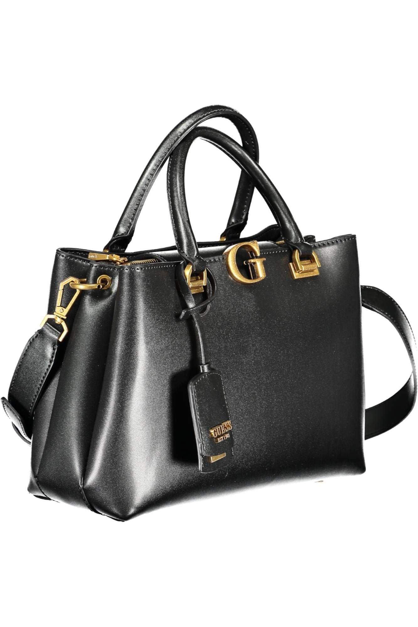 Chic Black Multi-Pocket Handbag