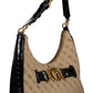 Chic Black Contrasting Detail Shoulder Bag