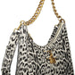 Elegant Black Chain-Handle Handbag
