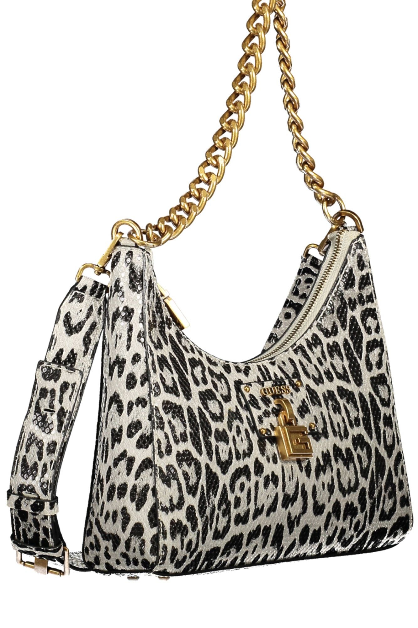 Elegant Black Chain-Handle Handbag