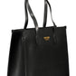 Chic Black Polyurethane Shoulder Bag