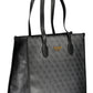 Chic Polyurethane Dual-Compartment Handbag