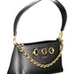 Chic Black Chain-Handle Shoulder Bag