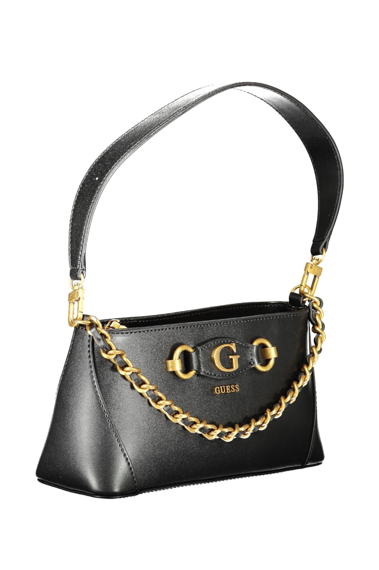 Chic Black Chain-Handle Shoulder Bag