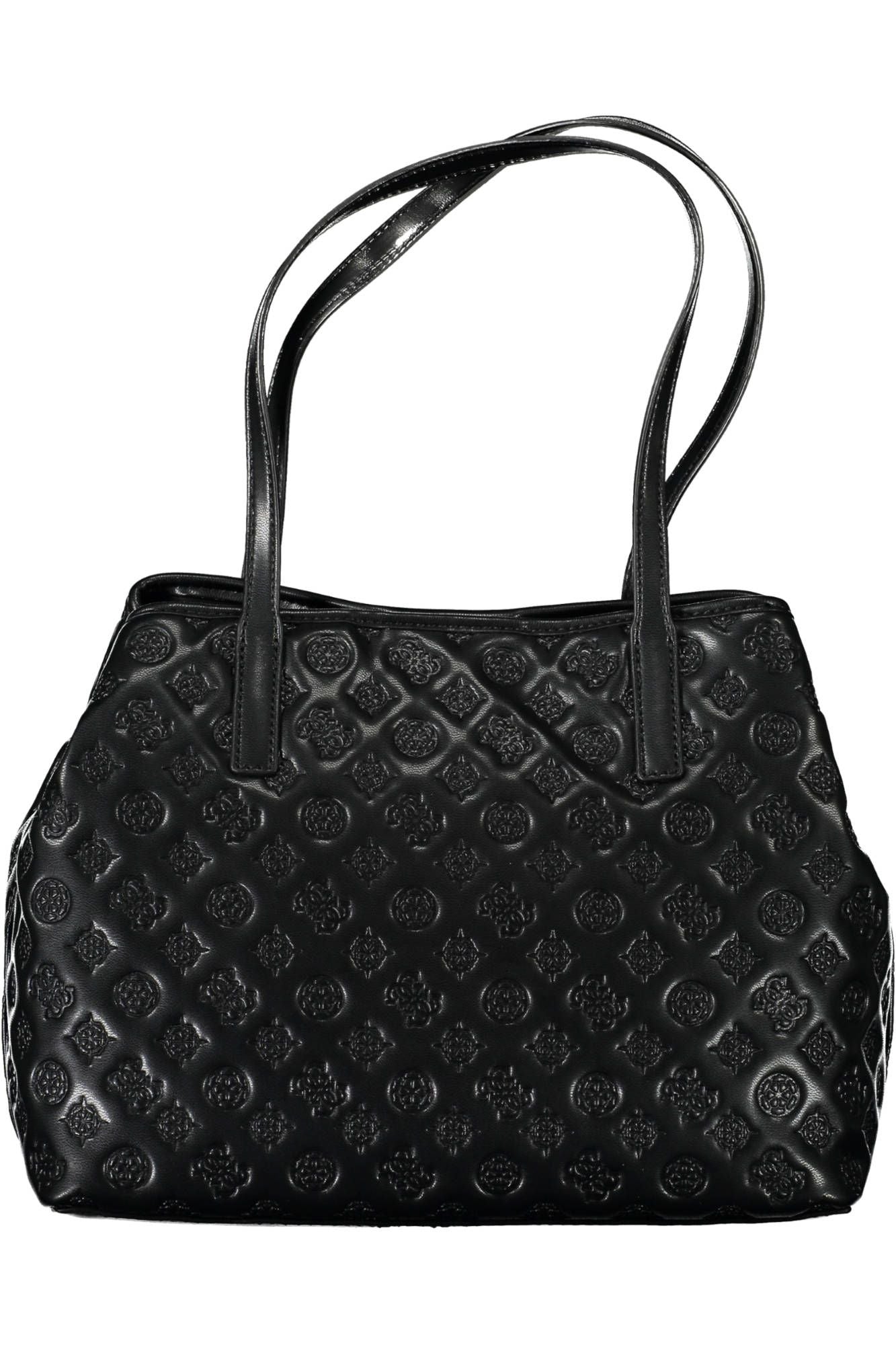 Chic Black Contrast Detail Shoulder Bag