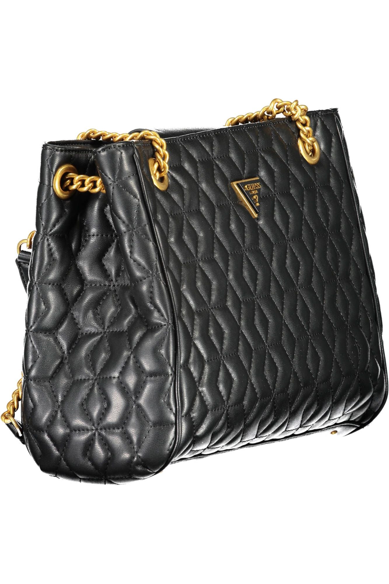 Chic Black Chain-Strap Shoulder Bag