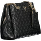 Chic Black Two-Chain Shoulder Handbag