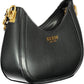 Elegant Black Shoulder Bag with Contrasting Details