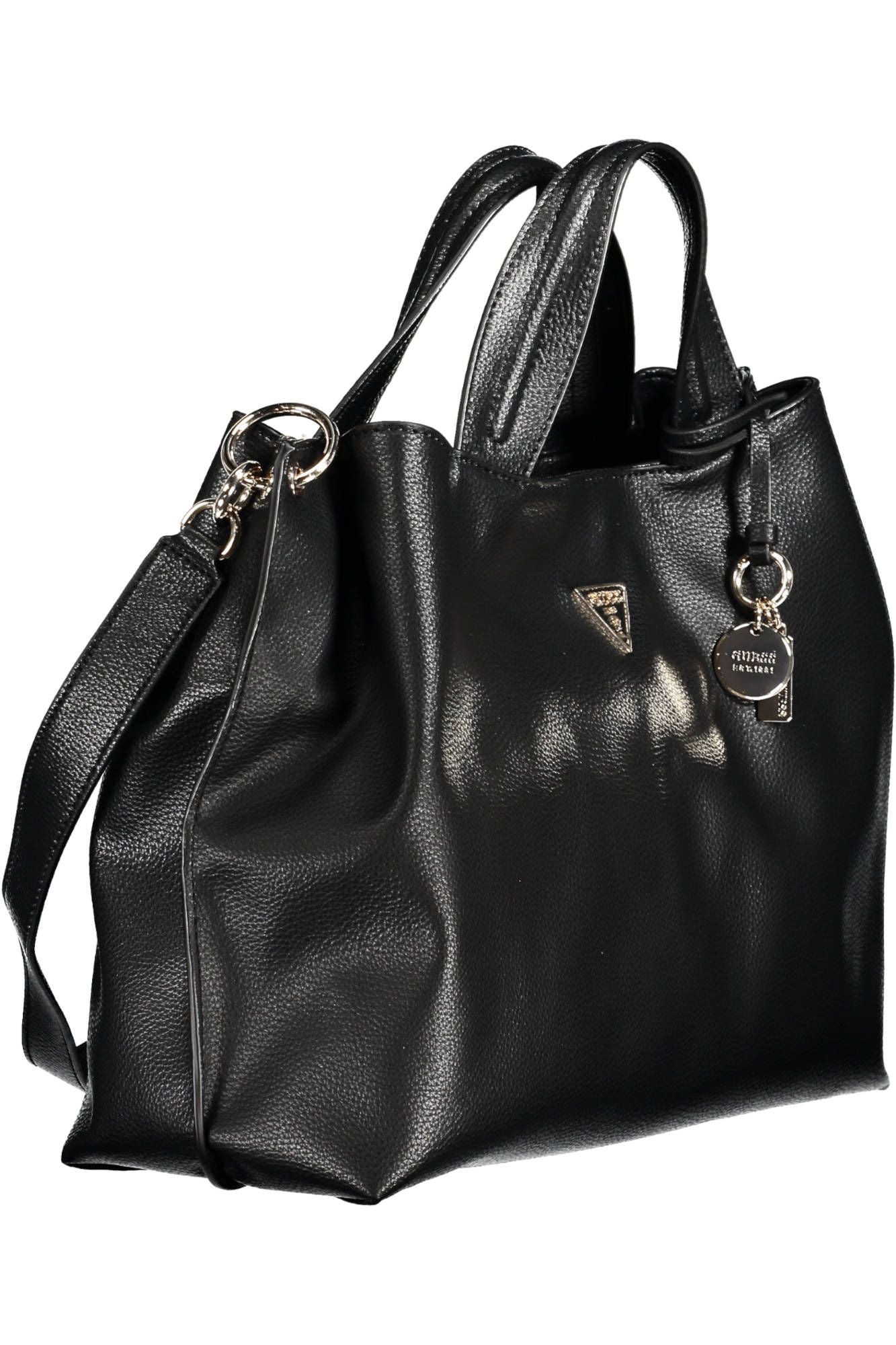 Chic Black Contrasting Details Handbag