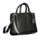 Chic Black Double Handle Handbag with Strap