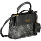 Elegant Black Guess Handbag with Removable Coin Purse